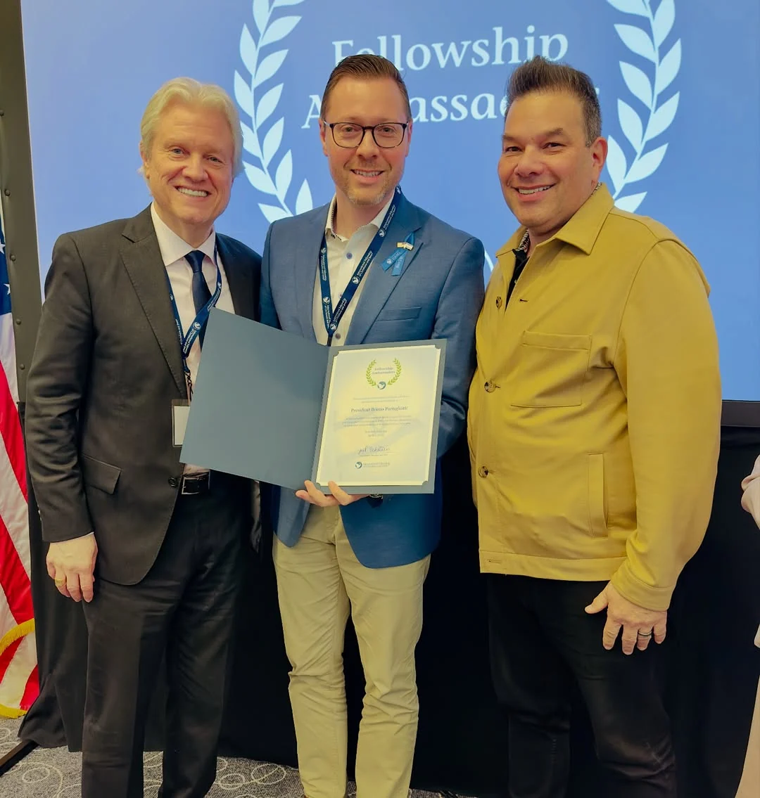 Fellowship Ambassadors certificate awarded to Bruno Portigliatti by the IFCJ